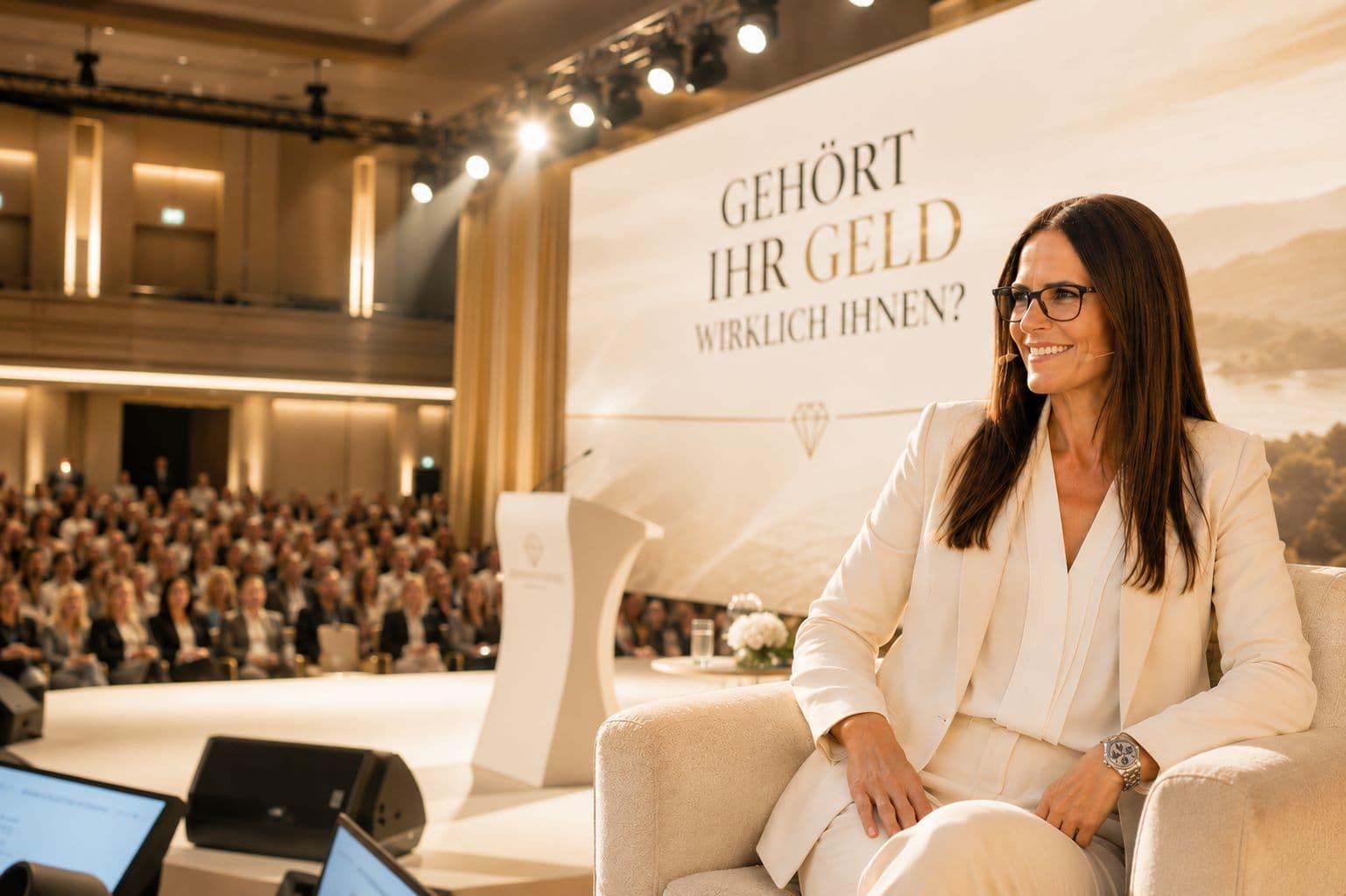 Katja Herrmann auf der Bühne